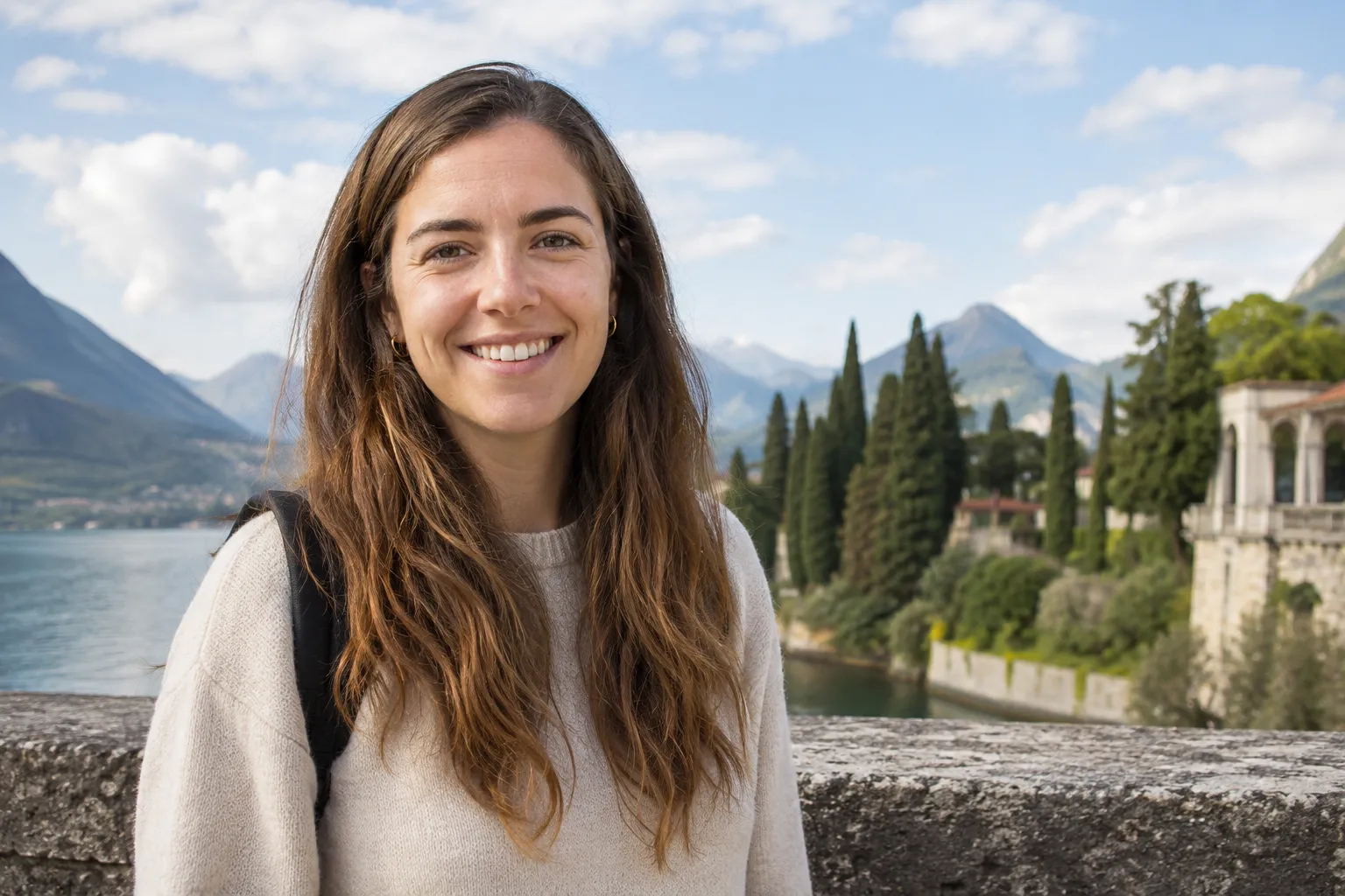 Outdoor portrait with balanced exposure and controlled depth of field