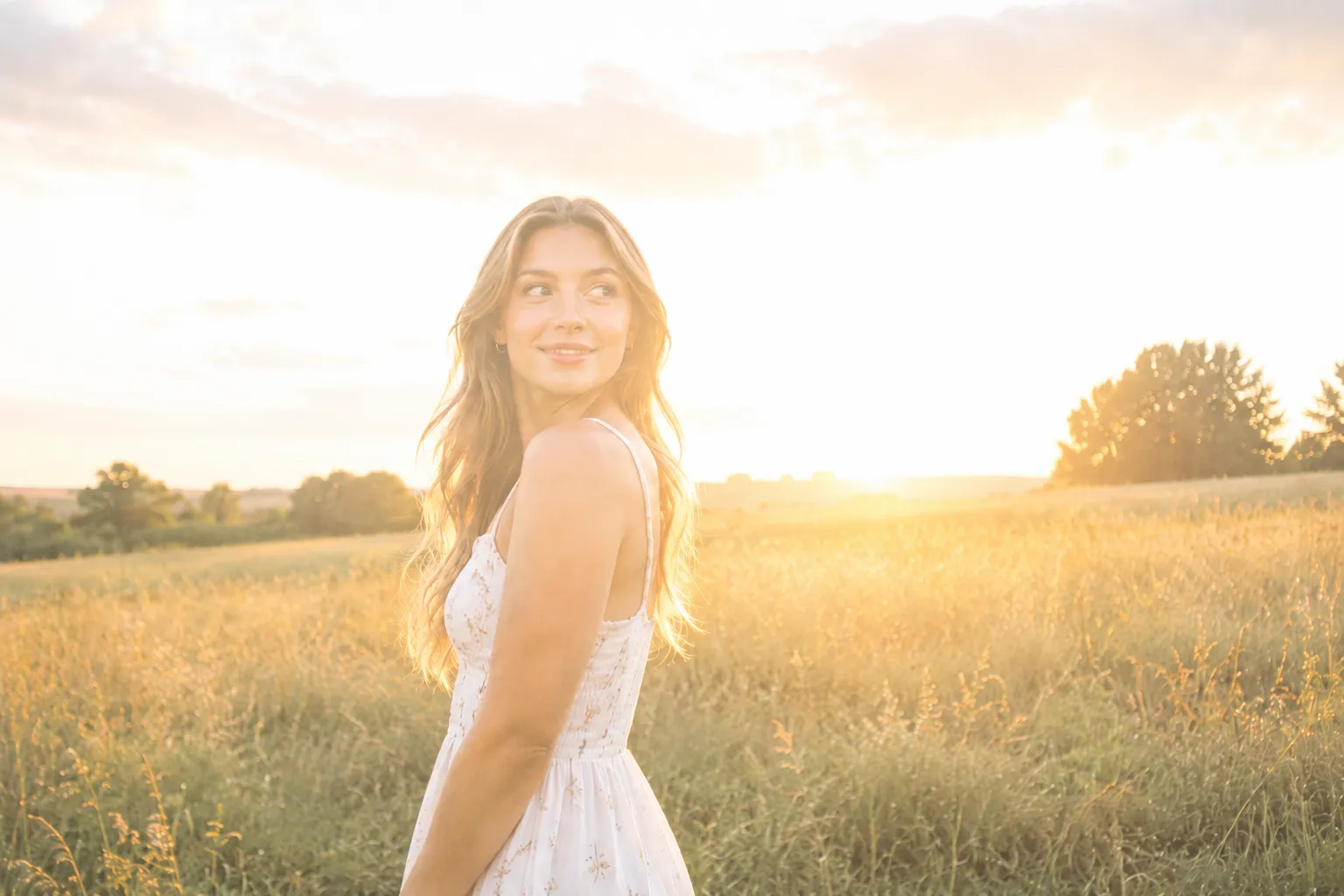 Portrait demonstrating visible overexposure